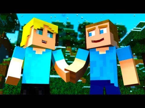 Minecraft Parody of One Direction's Live While We're Young (Music Video)