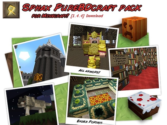 Sphax PureBDCraft texturepack татах